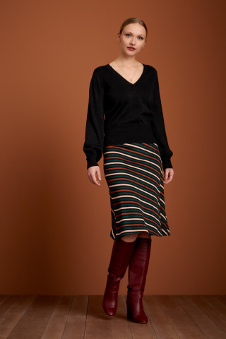 Knit Skirt Cabana Stripe