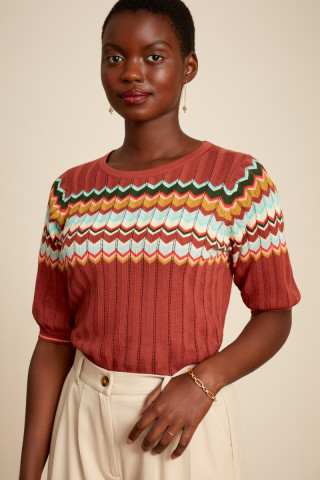 Agnes Top Bell Sleeve Picadillo