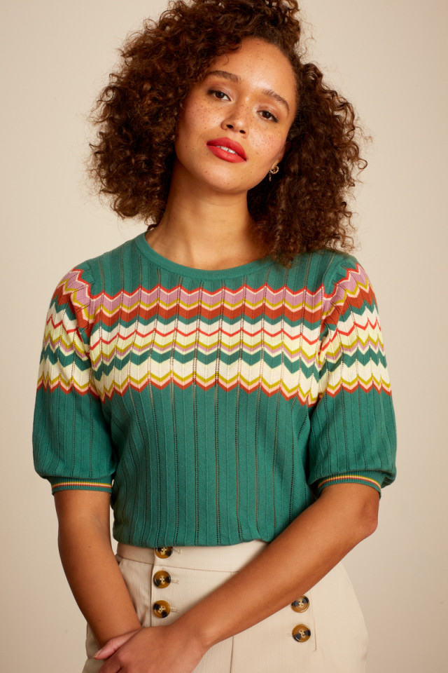 Agnes Top Bell Sleeve Picadillo